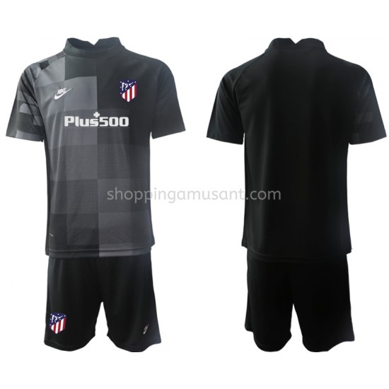 Maillot de Foot Atlético Madrid Gardien Enfant Extérieur 2021-2022 Manche Courte