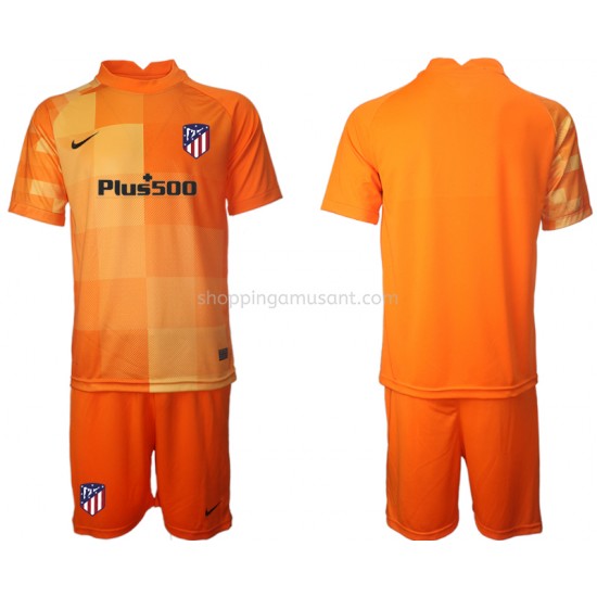 Maillot de Foot Atlético Madrid Gardien Enfant Domicile 2021-2022 Manche Courte