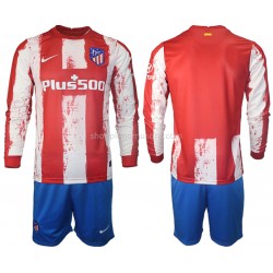 Maillot de Foot Atlético Madrid Enfant Domicile 2021-2022 Manche Longue