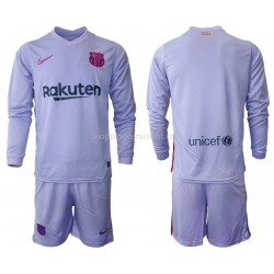 Maillot de Foot FC Barcelone Enfant Extérieur 2021-2022 Manche Longue