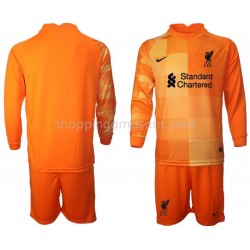 Maillot de Foot Liverpool Gardien Enfant 4ème 2021-2022 Manche Longue