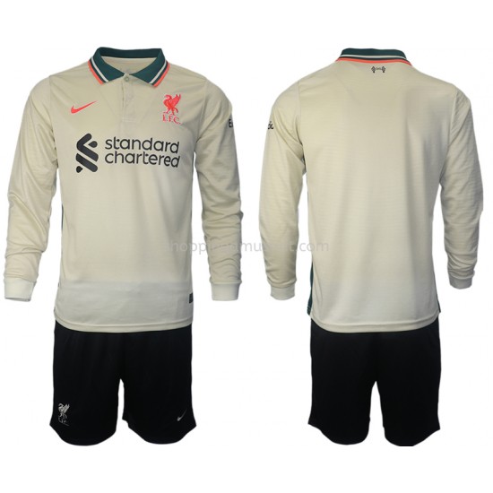 Maillot de Foot Liverpool Enfant Extérieur 2021-2022 Manche Longue