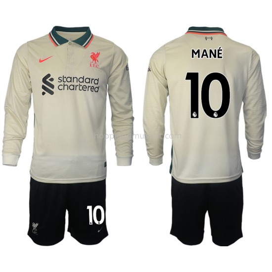 Maillot de Foot Liverpool Sadio Mane 10 Enfant Extérieur 2021-2022 Manche Longue