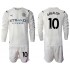 Maillot de Foot Manchester City Jack Grealish 10 Enfant Extérieur 2021-2022 Manche Longue
