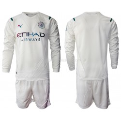 Maillot de Foot Manchester City Enfant Extérieur 2021-2022 Manche Longue