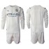 Maillot de Foot Manchester City Enfant Extérieur 2021-2022 Manche Longue