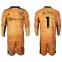 Maillot de Foot Manchester United David de Gea 1 Gardien Enfant Domicile 2021-2022 Manche Longue