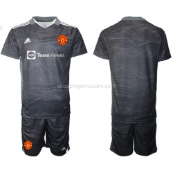 Maillot de Foot Manchester United Gardien Enfant Extérieur 2021-2022 Manche Courte