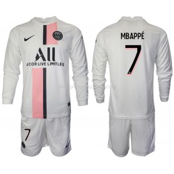Maillot de Foot Paris Saint-Germain Kylian Mbappé 7 Enfant Extérieur 2021-2022 Manche Longue