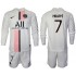 Maillot de Foot Paris Saint-Germain Kylian Mbappé 7 Enfant Extérieur 2021-2022 Manche Longue