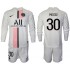 Maillot de Foot Paris Saint-Germain Lionel Messi 30 Enfant Extérieur 2021-2022 Manche Longue