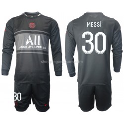 Maillot de Foot Paris Saint-Germain Lionel Messi 30 Enfant Neutre 2021-2022 Manche Longue