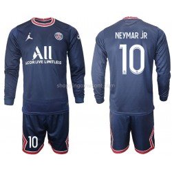 Maillot de Foot Paris Saint-Germain Neymar JR 10 Enfant Domicile 2021-2022 Manche Longue