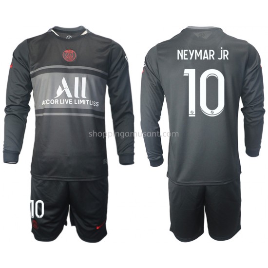 Maillot de Foot Paris Saint-Germain Neymar JR 10 Enfant Neutre 2021-2022 Manche Longue