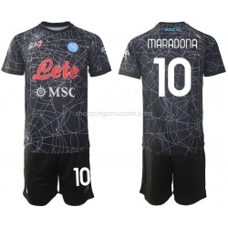 Maillot de Foot Naples Diego Maradona 10 Special Enfant Domicile 2021-2022 Manche Courte
