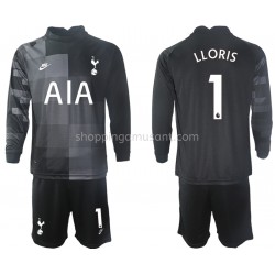 Maillot de Foot Tottenham Hotspur Hugo Lloris 1 Gardien Enfant Extérieur 2021-2022 Manche Longue