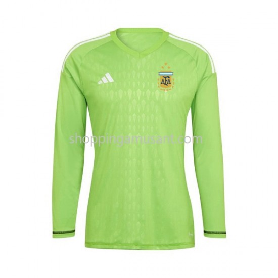 Maillot de Foot Argentine Gardien Homme Domicile Coupe du Monde 2022 Manche Longue