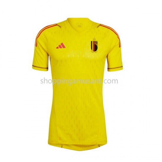 Maillot de Foot Belgique Gardien Homme Extérieur Coupe du Monde 2022 Manche Courte