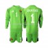 Maillot de Foot Belgique Courtois 1 Gardien Enfant Domicile 2021-2022 Manche Longue