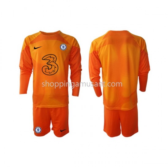 Maillot de Foot Chelsea Gardien Enfant Domicile 2022-2023 Manche Longue