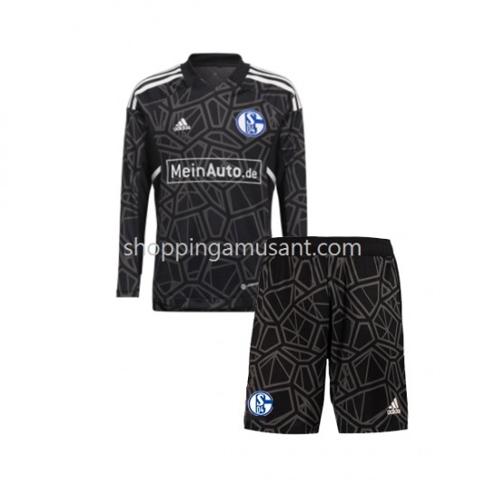 Maillot de Foot FC Schalke 04 Gardien Enfant Domicile 2022-2023 Manche Longue