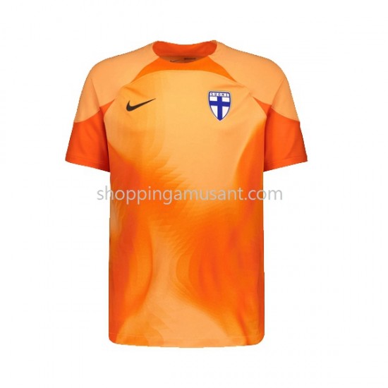 Maillot de Foot Finlande Gardien Homme Domicile 2022-2023 Manche Courte