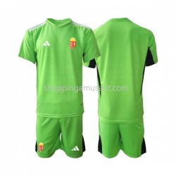 Maillot de Foot Hongrie Gardien Enfant Domicile 2022 Manche Courte
