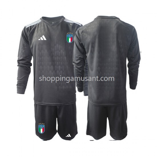 Maillot de Foot Italie Gardien Enfant Extérieur 2023 Manche Longue