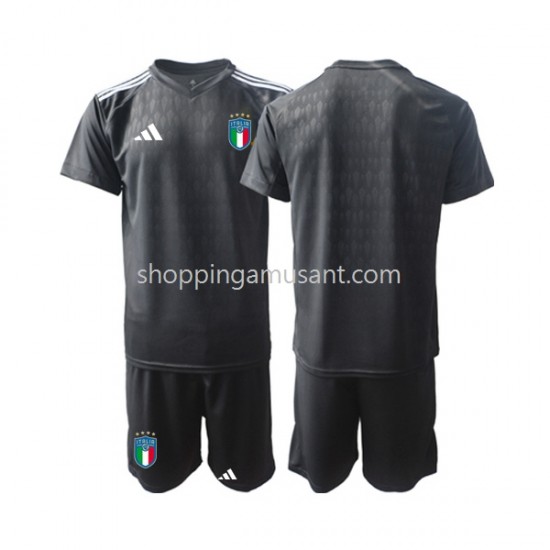 Maillot de Foot Italie Gardien Enfant Extérieur 2023 Manche Courte