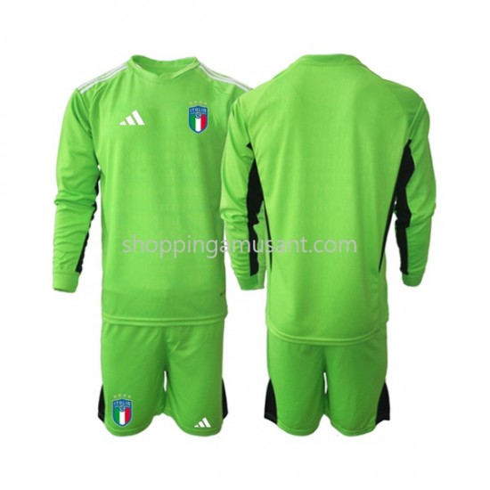 Maillot de Foot Italie Gardien Enfant Domicile 2023 Manche Longue
