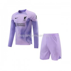 Maillot de Foot Liverpool Gardien Enfant Domicile 2022-2023 Manche Longue