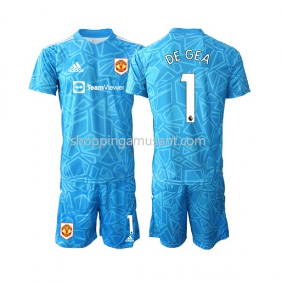 Maillot de Foot Manchester United DE GEA 1 Gardien Enfant Domicile 2022-2023 Manche Courte