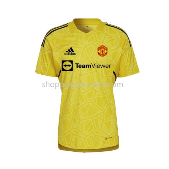 Maillot de Foot Manchester United Gardien Homme Extérieur 2022-2023 Manche Courte