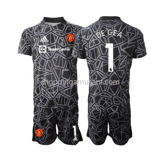 Maillot de Foot Manchester United DE GEA 1 Gardien Enfant Extérieur 2022-2023 Manche Courte