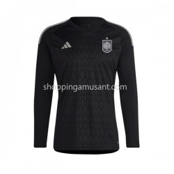 Maillot de Foot Espagne Gardien Homme Domicile 2022 Manche Longue