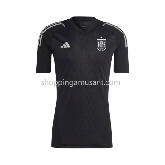 Maillot de Foot Espagne Gardien Homme Domicile 2022 Manche Courte