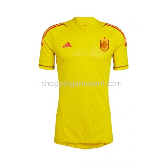 Maillot de Foot Espagne Gardien Homme Domicile 2022-2023 Manche Courte
