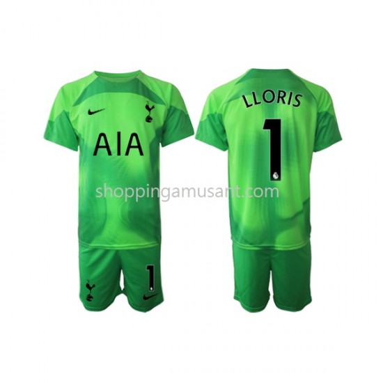 Maillot de Foot Tottenham Hotspur Hugo Lloris 1 Gardien Enfant Extérieur 2022-2023 Manche Courte