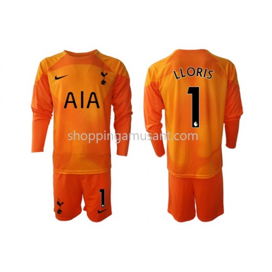 Maillot de Foot Tottenham Hotspur Hugo Lloris 1 Gardien Enfant Neutre 2022-2023 Manche Longue