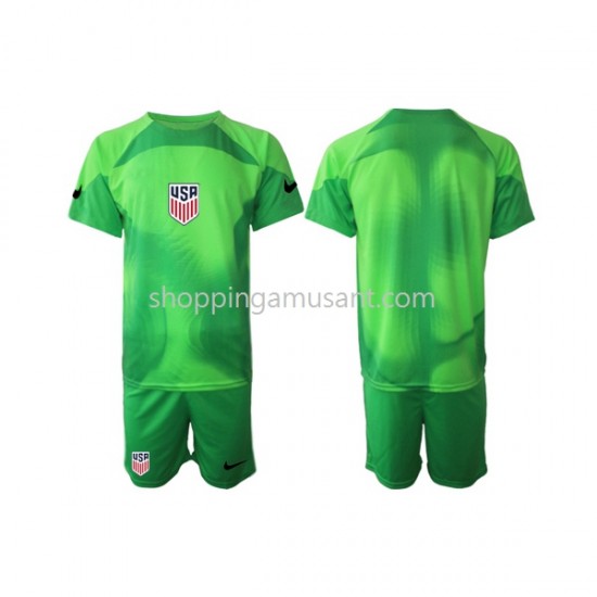 Maillot de Foot États-Unis Gardien Enfant 4ème Coupe du Monde 2022 Manche Courte
