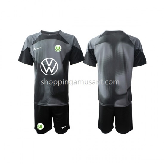 Maillot de Foot VfL Wolfsburg Gardien Enfant Domicile 2022-2023 Manche Courte