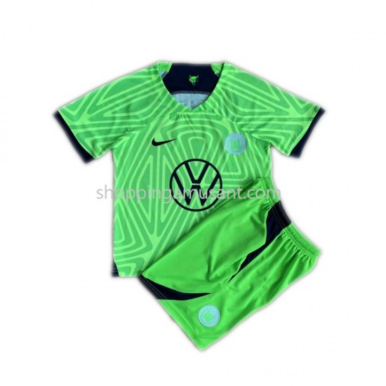 Maillot de Foot VfL Wolfsburg Enfant Domicile 2022-2023 Manche Courte