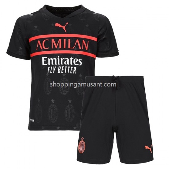 Maillot de Foot AC Milan Enfant Neutre 2021-2022 Manche Courte