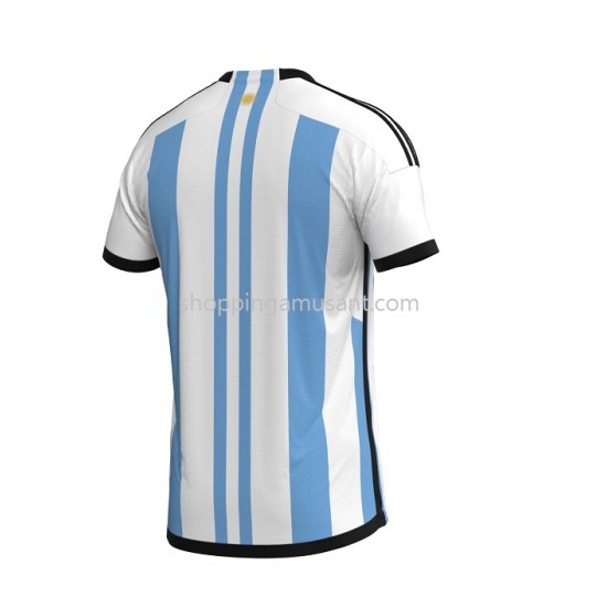 Maillot de Foot Argentine Domicile Coupe du Monde 2022 Manche Courte