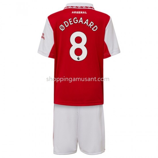 Maillot de Foot Arsenal Odegaard 8 Enfant Domicile 2022-2023 Manche Courte