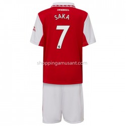 Maillot de Foot Arsenal Saka 7 Enfant Domicile 2022-2023 Manche Courte