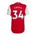 Maillot de Foot Arsenal Xhaka 34 Domicile 2022-2023 Manche Courte