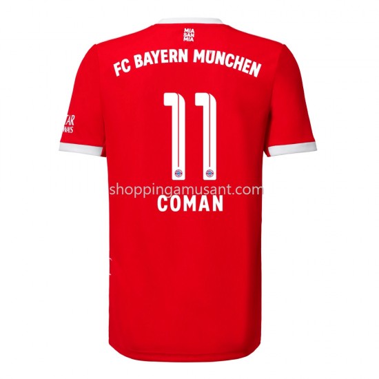 Maillot de Foot Bayern Munich Coman 11 Domicile 2022-2023 Manche Courte