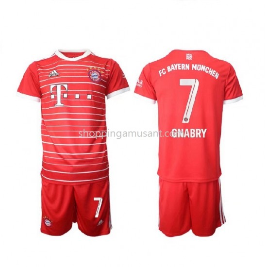 Maillot de Foot Bayern Munich Gnabry 7 Enfant Domicile 2022-2023 Manche Courte