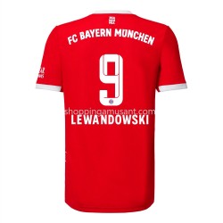 Maillot de Foot Bayern Munich Lewandowski 9 Domicile 2022-2023 Manche Courte